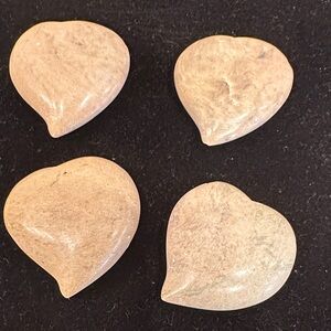 Heart-Shaped moonstone beads